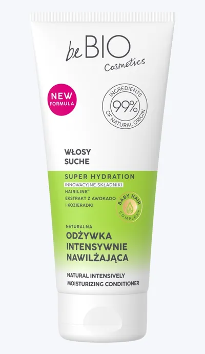 beBIO Baby Hair Complex, Naturalna odżywka intensywnie nawilżająca do włosów suchych