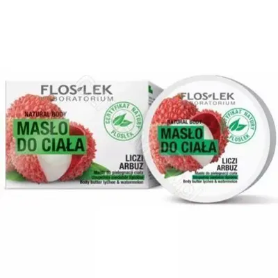 Floslek Natural Body, Masło do pielęgnacji ciała `Liczi i arbuz`