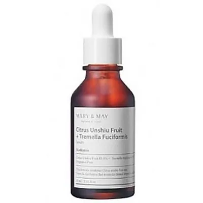 Mary & May Citrus Unshiu + Tremella Fuciformis Serum (Serum do twarzy redukujące przebarwienia)