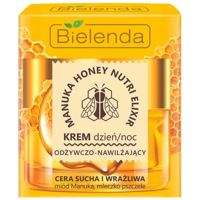 Bielenda Manuka Honey Nutri Elixir, Odżywczo – nawilżający krem dzień/ noc