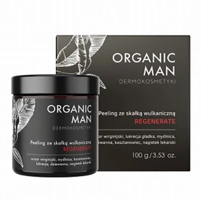 Organic Life Organic Man, Peeling regenerujący ze skałką wulkaniczną