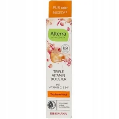 Alterra Triple Vitamin Booster mit Vitamin C, E & F (Serum booster do twarzy z witaminami (nowa wersja))