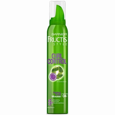 Garnier Fructis Style, Styling Mousse Curl Control with Bamboo Extract (Pianka do włosów kręconych z ekstraktem z bambusa)