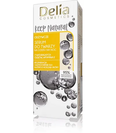 Delia Keep Natural, Odżywcze serum do twarzy na dzień i na noc