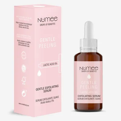 Numee Gentle Peeling, Gentle Exfoliating Serum (Serum delikatnie złuszczające z kwasem mlekowym 5%)