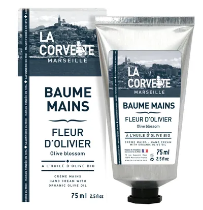 La Corvette Baume mains Fleur d’Olivier à l’huile d’Olive Bio (Krem do rąk na bazie oliwy z oliwek `Kwiat oliwki `)