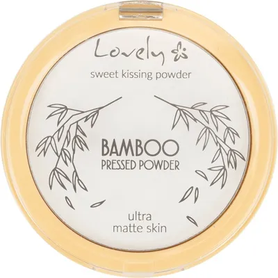 Lovely Sweet Kissing Powder Bamboo Pressed Powder Ultra Matte Skin (Matujący puder prasowany transparentny)