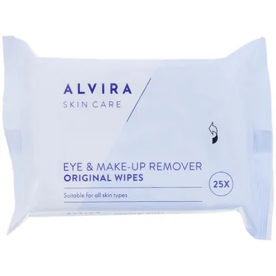 Alvira Skin Care, Eye and Make-up Remover Originals Wipes (Chusteczki do usuwania makijażu)