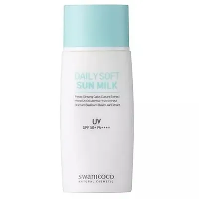 Swanicoco Daily Soft Sun Milk SPF50+/PA++++ (Mleczko ochronne do twarzy)