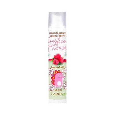 Azeta Bio Organic Kids Toothpaste Raspberry (Organiczna pasta do zębów bez fluoru dla dzieci 3-7 lat malinowa)