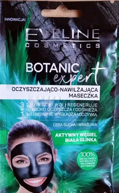 Eveline Cosmetics Botanic Expert, Oczyszczająco-nawilżająca maseczka do twarzy