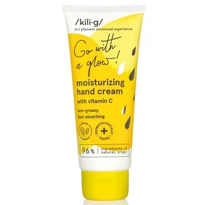 Kili·g Go With a Glow, Moisturizing Hand Cream With Vitamin C (Nawilżający krem do rąk z witaminą C)