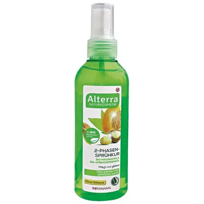 Alterra Bio - Macadamia & Bio - Aprikosenkernol,  2 - Phasen - Spruhkur (Dwufazowa odżywka do włosów)