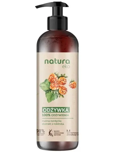 Natura Eko Odżywka odżywcza do włosów zniszczonych i matowych `Malina norycka, ekstrakt z rokitnika`
