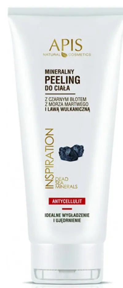 Apis Dead Sea Mud SPA Inspiration, Mineralny peeling do ciała z czarnym błotem z Morza Martwego i lawą wulkaniczną antycellulit
