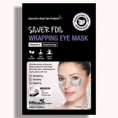 MBeauty Silver Foil, Wrapping Eye Mask (Rozświetlające płatki pod oczy)