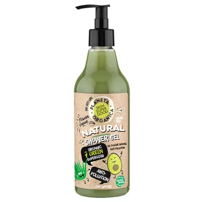 Planeta Organica Skin Super Food, Shower Gel Anti-Pollution (Żel pod prysznic)