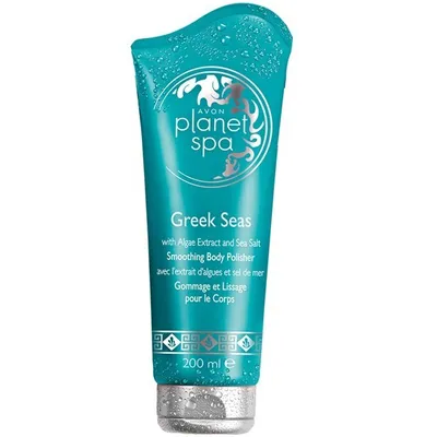 Avon Planet Spa, Greek Seas, Smoothing Body Polisher with Algae Extract and Sea Salt (Wygładzający scrub do ciała z ekstraktem alg i solą morską)