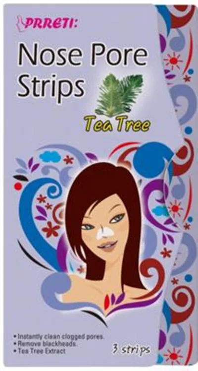 Prreti Tea Tree Nose Pore Strips (Plastry na nos oczyszczające pory 'Drzewo herbaciane')