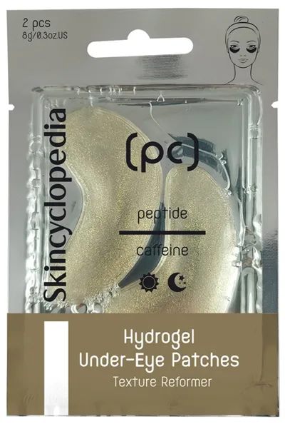 Skincyclopedia Texture Reformer, Hydrogel Under-Eye Patches (Hydrożelowe płatki pod oczy z kofeiną i peptydami)
