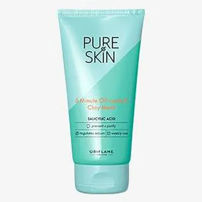 Oriflame Pure Skin, 5-Minute Oil- control Clay Mask (Maseczka glinkowa do twarzy)