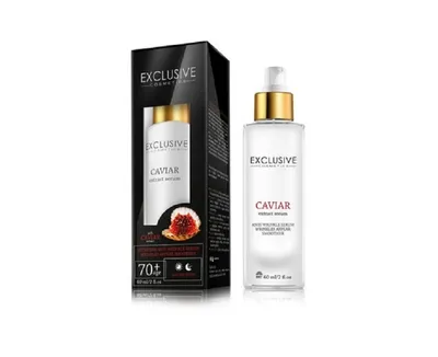 Exclusive Cosmetics Intensywnie rewitalizujące serum z ekstraktem z kawiorem 70+