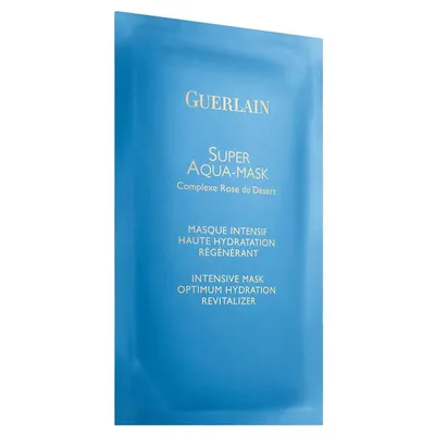 Guerlain Super Aqua - Mask Complexe Rose du Desert, Masque Intensif Haute Hydratation Regenerant [Intensive Mask Optimum Hydration Revitalizer] (Maseczka nawilżająca w płachcie)
