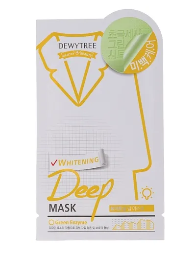 Dewytree Whitening Deep Mask (Zielona maska z mikrofibry z ekstraktem z cytryny)