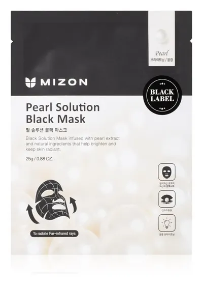 Mizon Pearl Solution Black Mask (Maska w płacie)