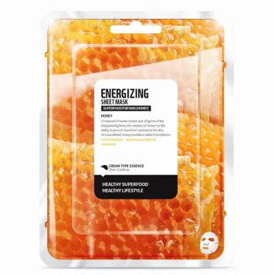 Farmskin Superfoods for Skin, Energizing Sheet Mask Honey (Rozświetlająca maska z miodem)