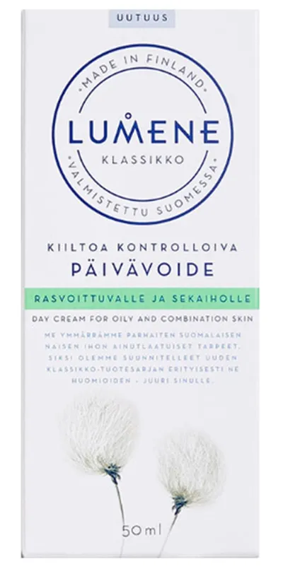 Lumene Klassikko, Shine Controlling Day Cream (Matujący krem na dzień)