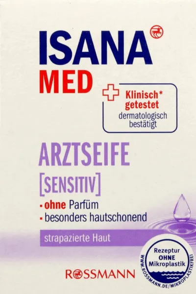 Isana Med, Arztseife Sensitiv (Mydło w kostce do skóry wrażliwej)