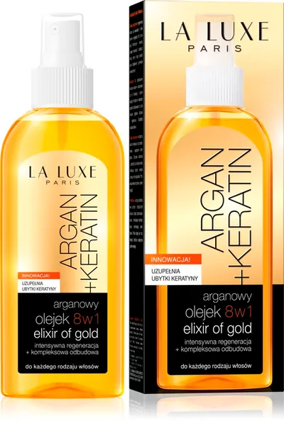 La Luxe Paris Elixir of Gold, Arganowy Olejek 8 w 1