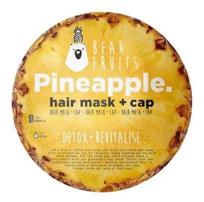 Bear Fruits Detox + Revitalise Pineapple Hair Mask + cC (Oczyszczająca maska do włosów `Ananas`)