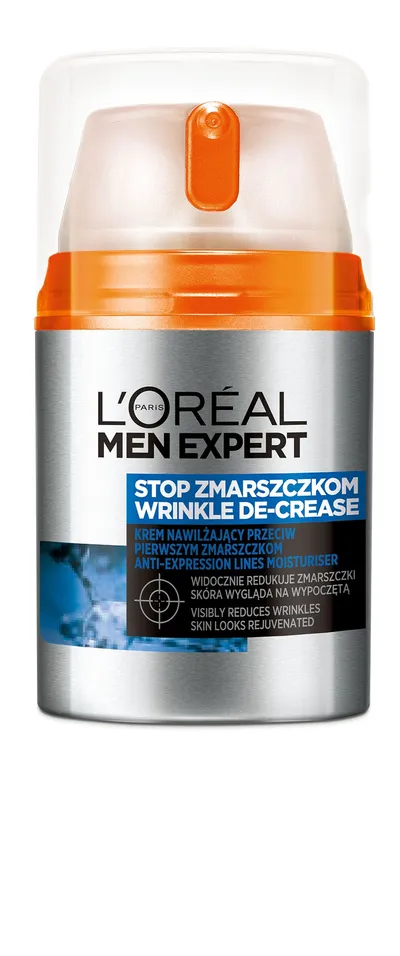 L'Oreal Paris Men Expert Wrinkle De-Crease (Krem nawilżający przeciw pierwszym zmarszczkom dla mężczyzn)