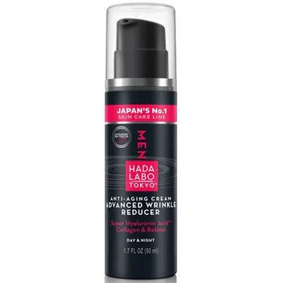 Hada Labo Tokyo Anti-Aging Cream Advanced Wrinkle Reducer (Przeciwzmarszczkowo-nawilżający krem na dzień i na noc dla mężczyzn)