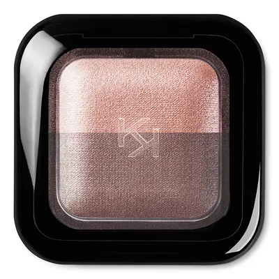 Kiko Milano Bright Duo Baked Eyeshadow (Wymienny dwukolorowy spiekany cień do powiek do nakładania na sucho i na mokro)