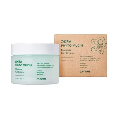 JayJun Cosmetic Okra Phyto Mucin Moisture Gel Cream (Nawilżający żelowy krem do twarzy)