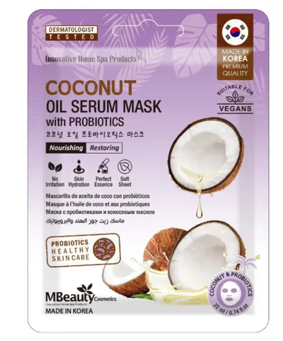 MBeauty Coconut Oil Serum Mask with Probiotics (Odbudowująca maska-serum z olejkiem kokosowym i probiotykami)