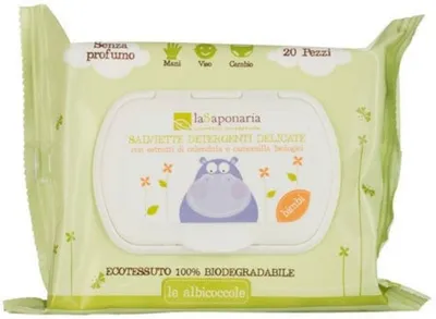 La Saponaria Salviette Detergenti Delicate (Organiczne chusteczki nawilżające)
