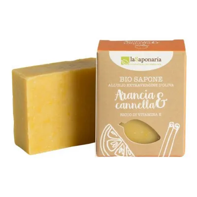 La Saponaria Bio Sapone Arancia & Cannella (Naturalne mydło roślinne `Pomarańcza i cynamon`)