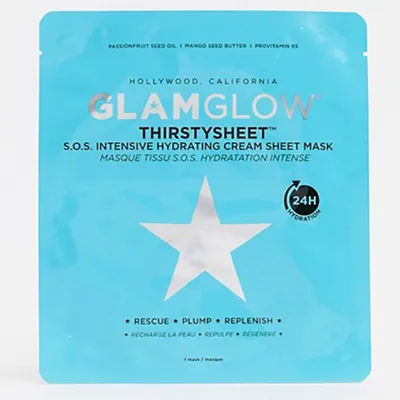 GlamGlow ThirstySheet S.O.S. Intensive Hydrating Sheet Cream Mask (Maska w płachcie)