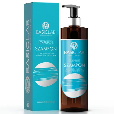BasicLab Dermocosmetics Capillus, Szampon do włosów tłustych