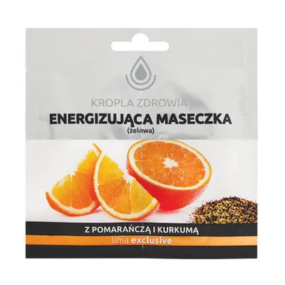 Kropla Zdrowia Energizująca maseczka z Pomarańczą i Kurkumą