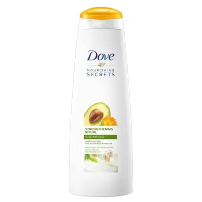 Dove Nourishing Secrets, Strengthening Ritual, Shampoo with Avocado and Calendula Extracts (Odżywczy szampon do włosów z ekstraktami awokado i nagietka)