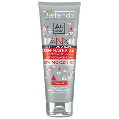 Bielenda ANX Silver Podo Expert, Krem maska 2 w 1 przeciw silnym zrogowaceniom