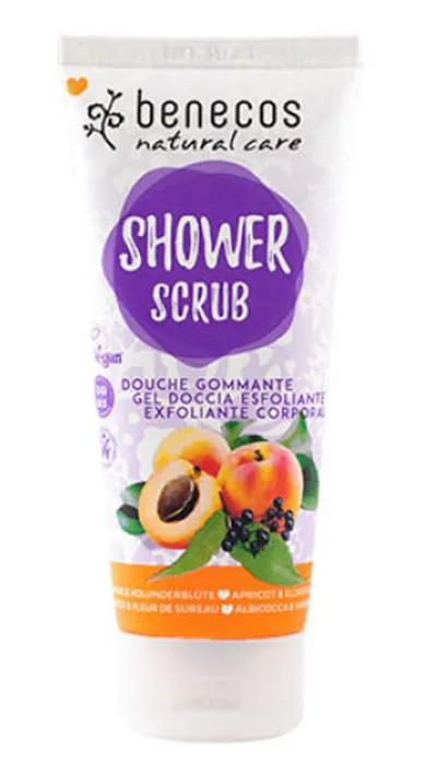 Benecos Shower Scrub Apricot & Elderflower (Peeling do ciała `Morela i czarny bez`)