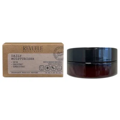 Revuele Beauty & Care, Vegan & Organic Daily Moisturizer (Nawilżający krem do twarzy na dzień)