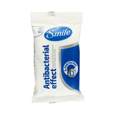 Smile Antibacterial Effect Wet Wipes D-panthenol (Chusteczki nawilżane)