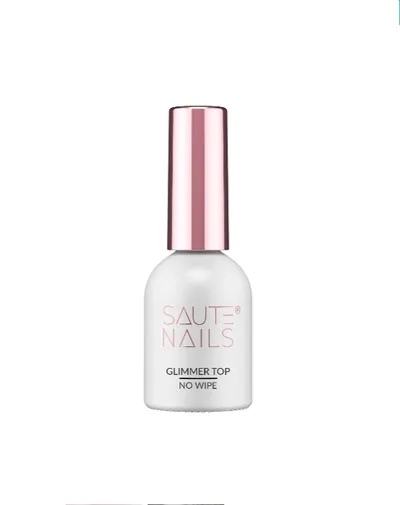 Saute Nails Glimmer Top No Wipe (Top hybrydowy)